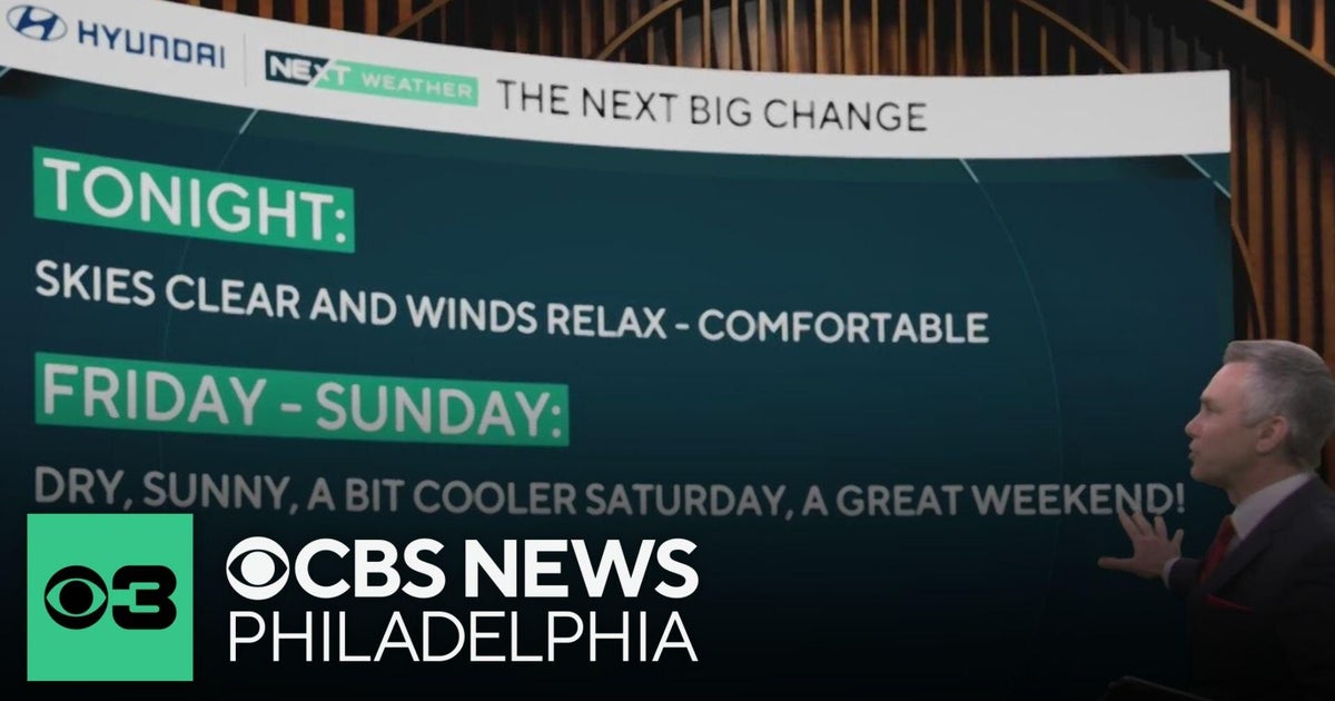 Clear and cool Thursday night in Philadelphia region - CBS Philadelphia