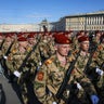 Servicemen of the Russian National Guard (Rosgvardia) in 