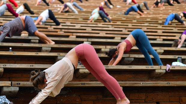 Colorado's Famed Red Rocks Amphitheatre Hosts Social Distanced Yoga And Drive-In Movies