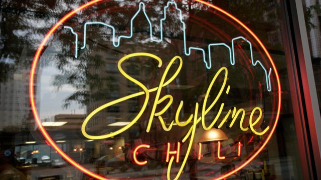 Skyline Chili neon sign. 