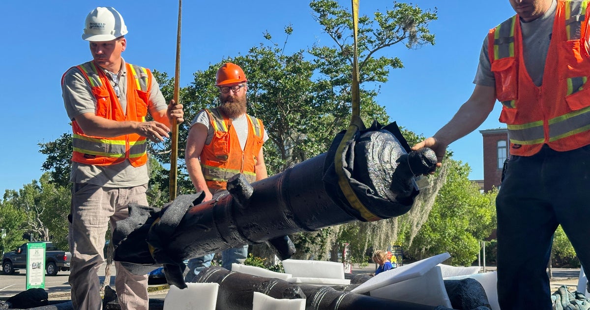 Georgia museum receives 17 Revolutionary War cannons discovered beneath Savannah River