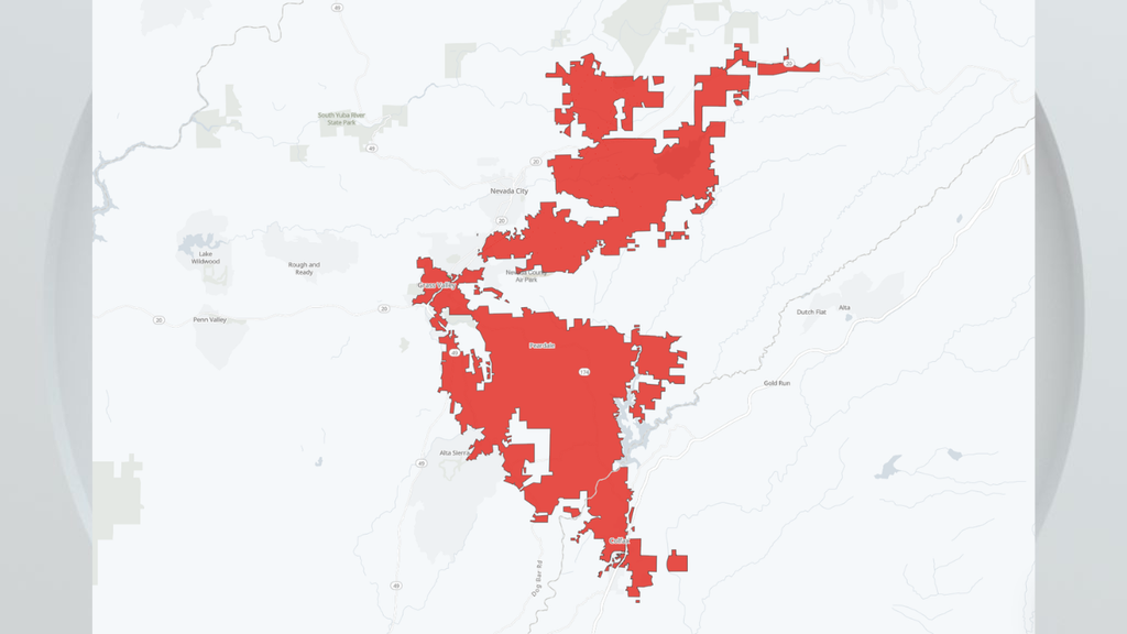 Over 14,000 PG&E customers affected by power outage in Nevada County