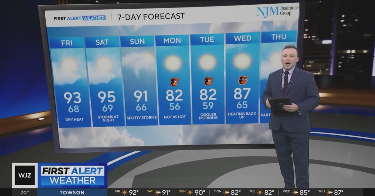 Temperatures head toward 90s this weekend in Maryland - CBS Baltimore