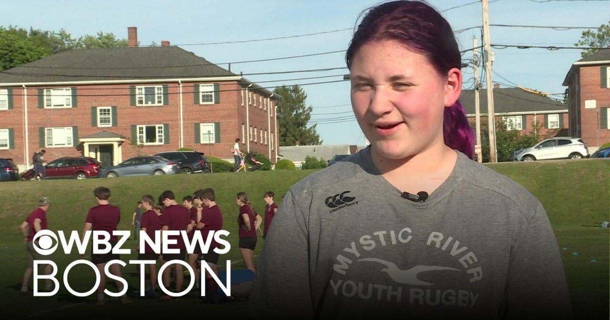 Young rugby player from Boston supports her little sister and other ...