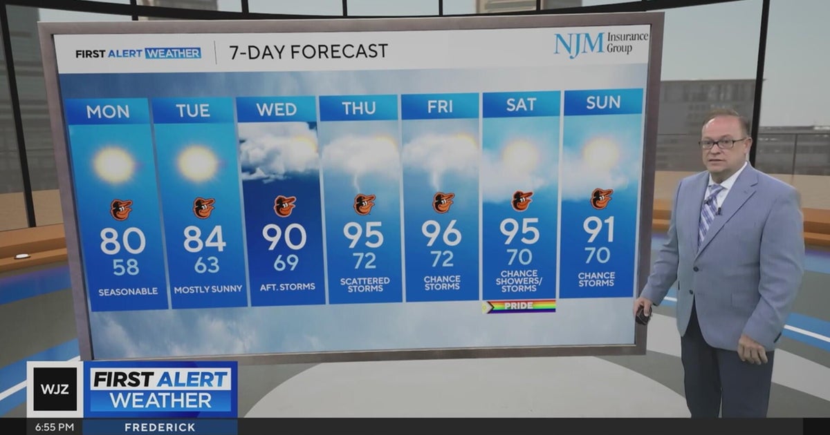 Dry, sunny, warm to start the week in Maryland