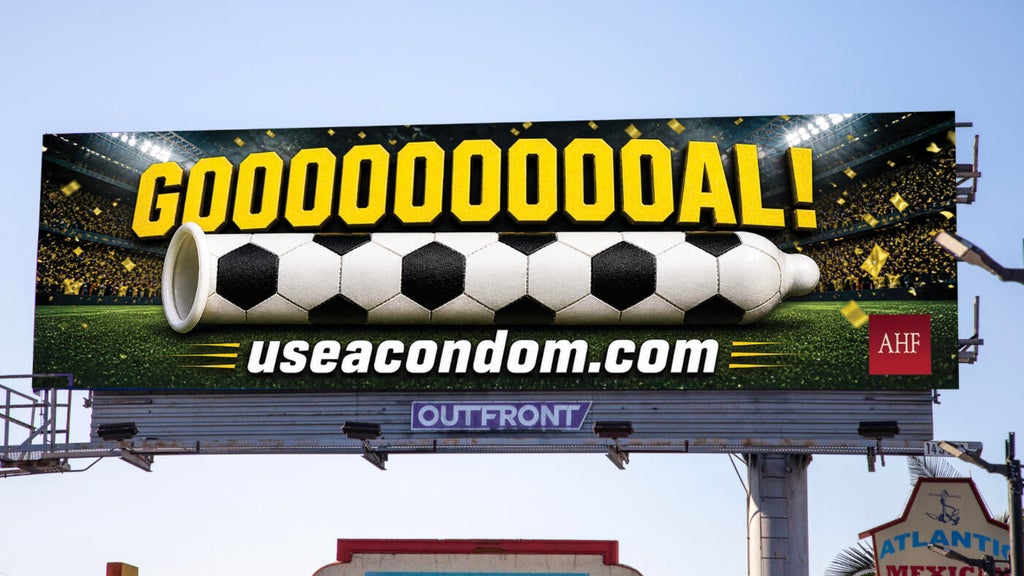 AHF launches World Cup-themed condom billboard campaign ahead of FIFA 2026
