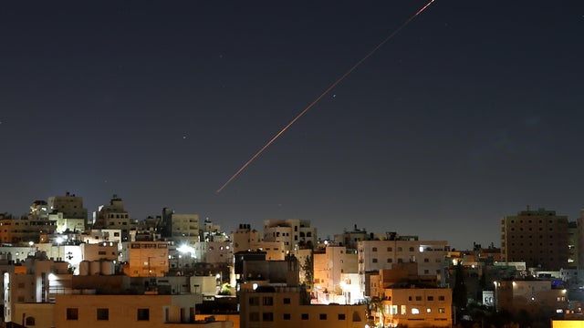 Iranian missiles seen over Hebron sky following attack on Israel 