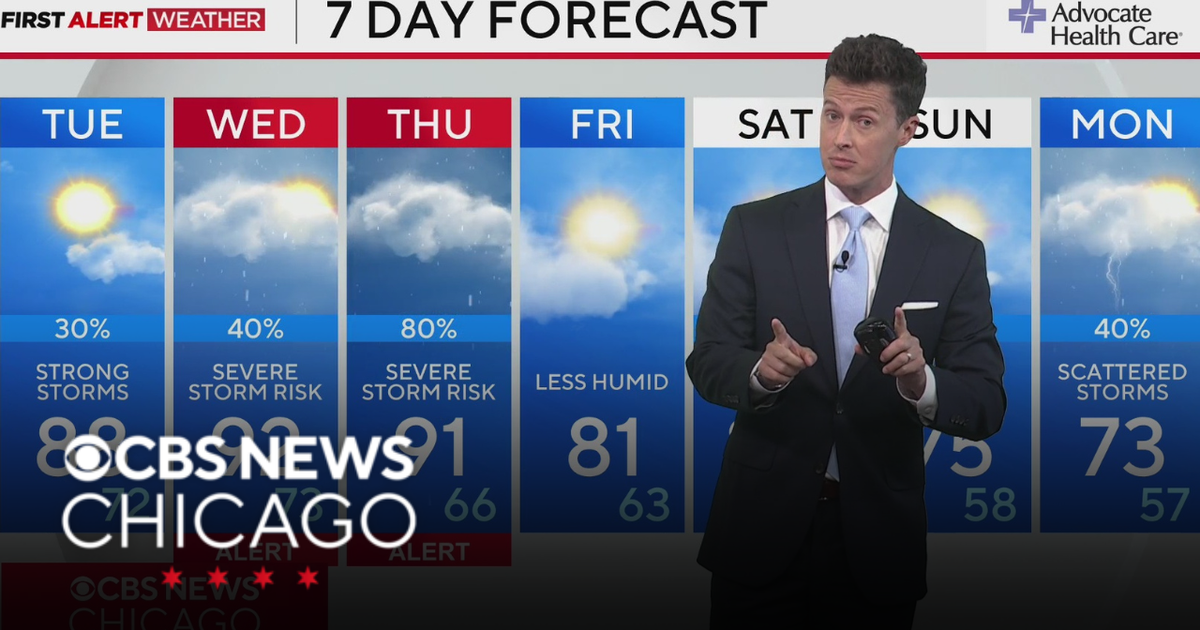 Here's when to expect severe storms for Chicago area this week - CBS ...