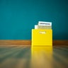 close up box of stuff and document paper and show need a job after  coronavirus (covid-19)takeaway your jobs 