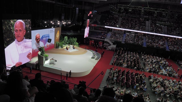 Pope Leo XIV Participates In The ''Tejiendo Redes'' Event 