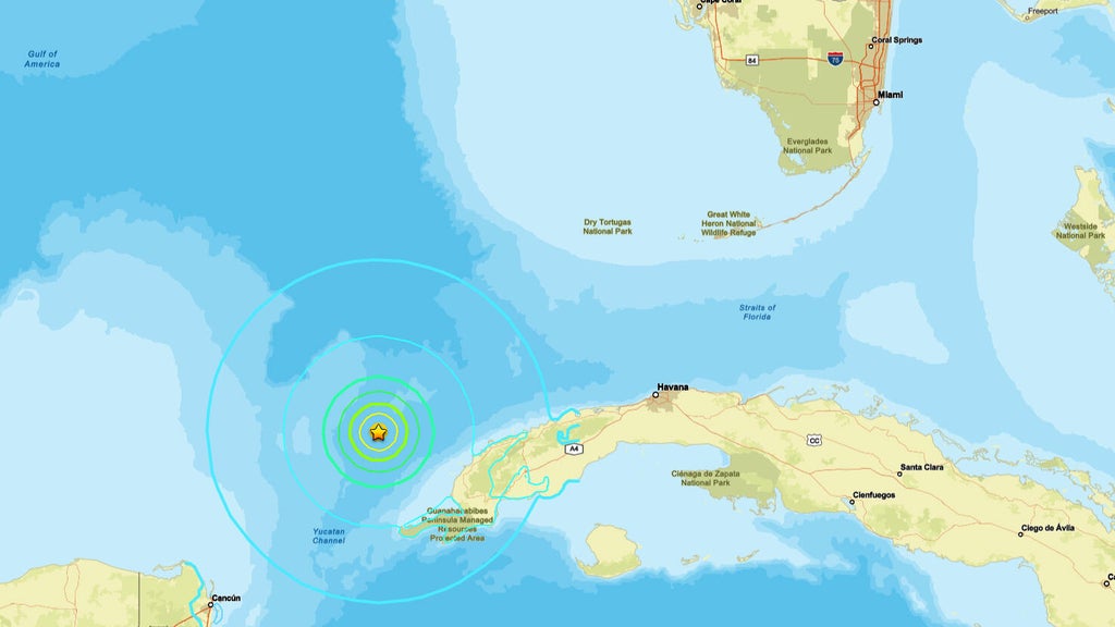 Miami officials say no major injuries or damage were reported after a 6.1 earthquake off Cuba fel in Florida