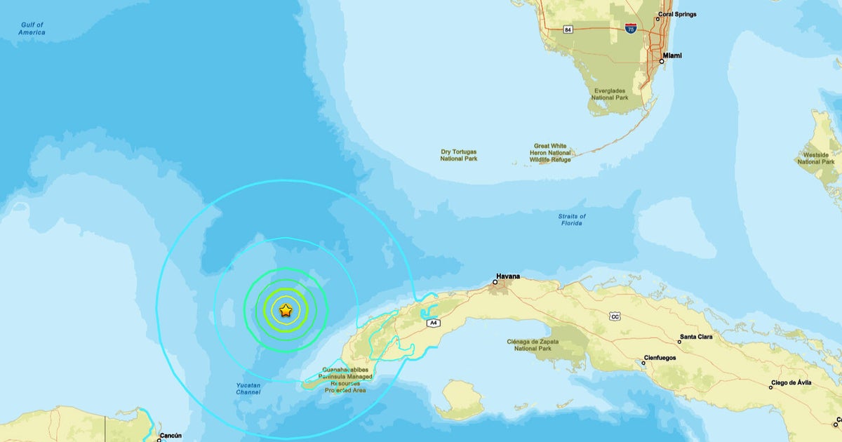 Miami officials: no major injuries or damage after earthquake off Cuba