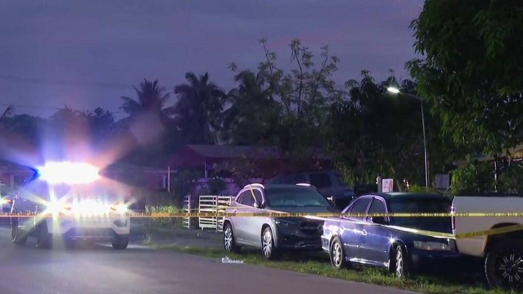 Crime scene tape blocks off Miami Gardens neighborhood after overnight shooting