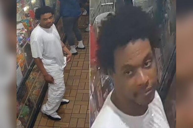 A picture of a suspect standing in a store 