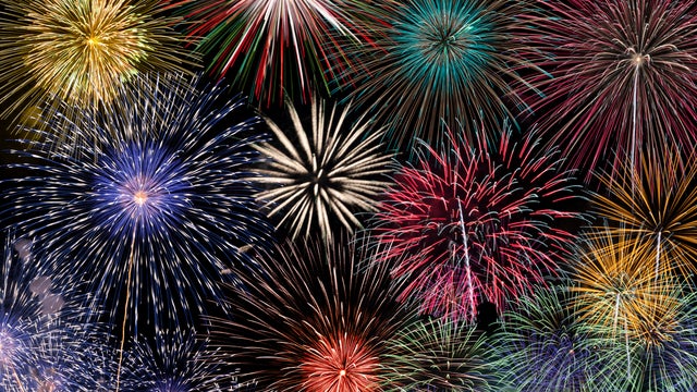Fireworks background 