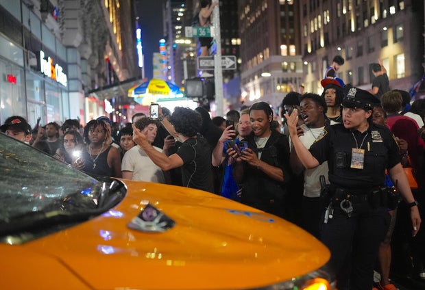 Thousands of Knicks fans caused chaos in Manhattan after historic NBA Finals comeback win