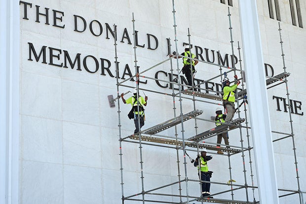 Judge denies last-minute bid to keep Trump's name on Kennedy Center