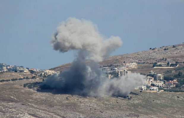 Smoke rises after airstrike in southern Lebanon 