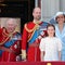 Royal family watches Royal Air Force flyover for king's official birthday