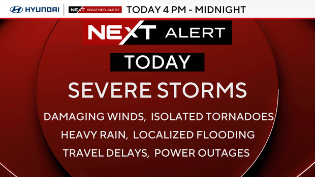 Severe thunderstorm watch in effect for Philadelphia region Sunday ...