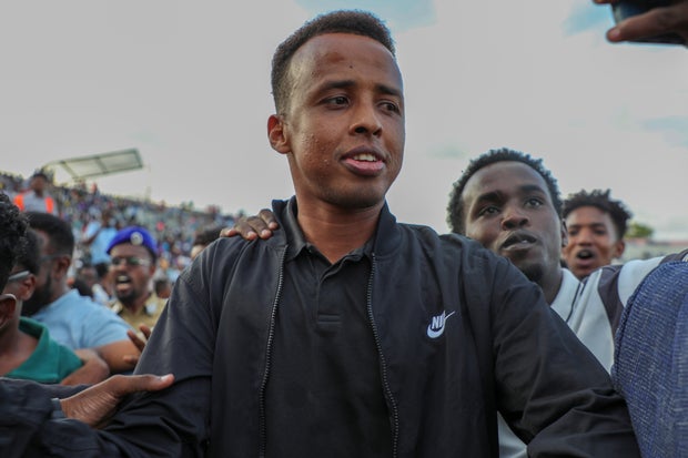 Somali referee Artan greeted by fans after being denied US entry for World Cup