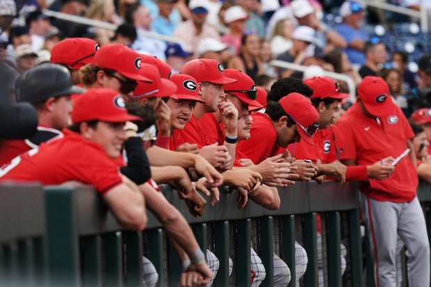 CWS Georgia Texas Baseball