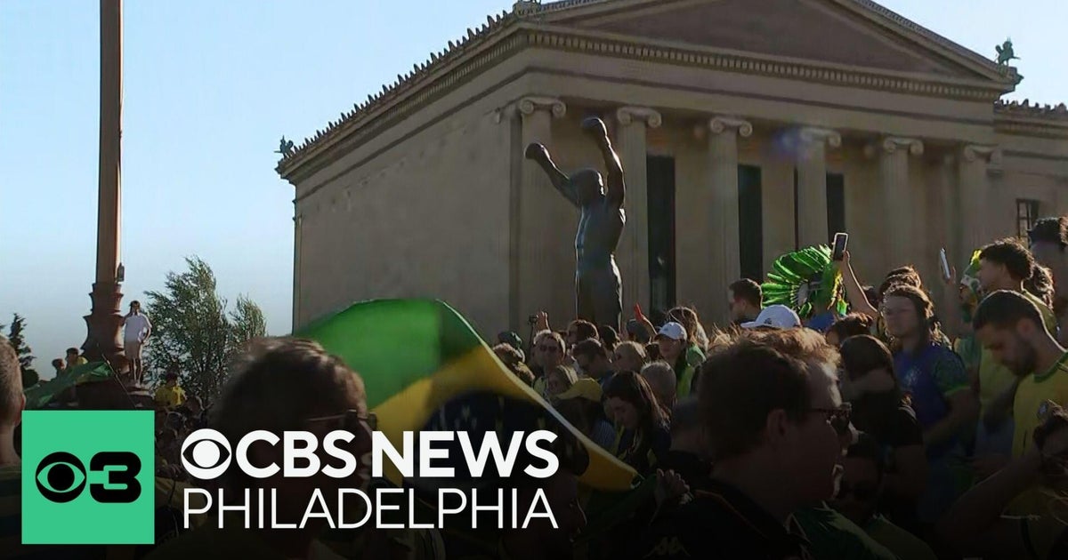 Brazil soccer fans take over Philadelphia Museum of Art before 2026 Men's World Cup match