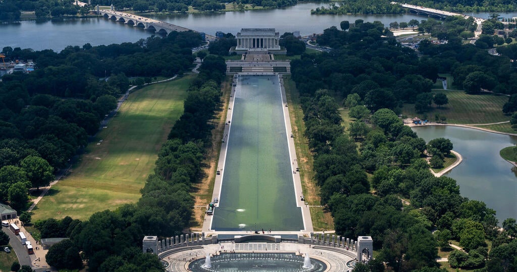 Trump says several arrested for Reflecting Pool alleged vandalism