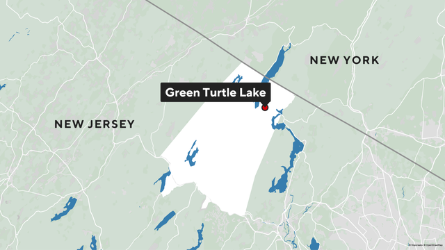Map showing Green Turtle Lake 