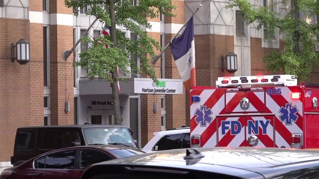 FDNY vehicle outside Horizon Juvenile Center 