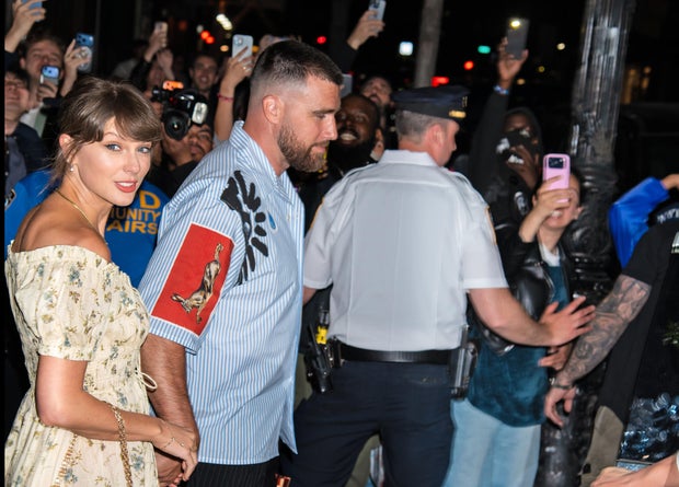 Taylor Swift and Travis Kelce 