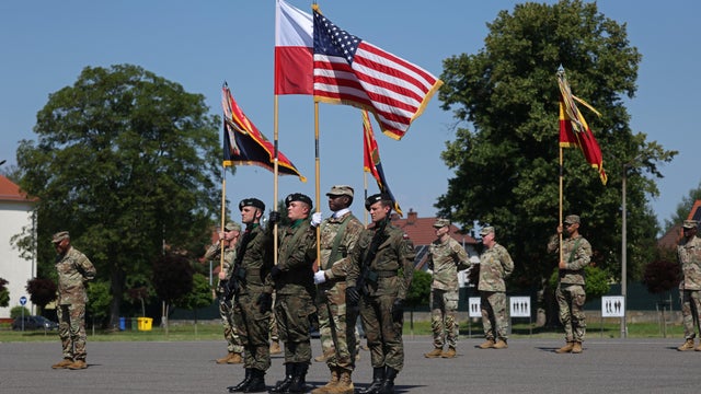 U.S. Troops Rotate In Poland 