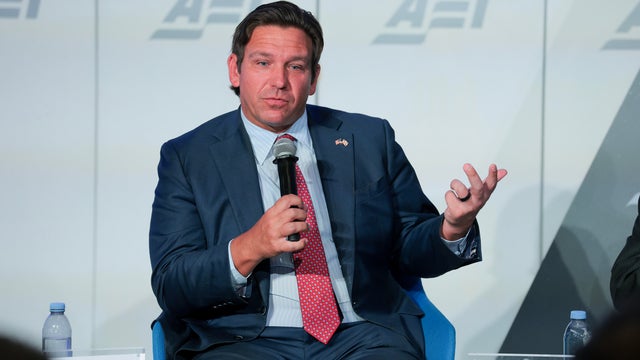 Florida Governor Ron DeSantis Speaks The American Enterprise Institute In Washington, DC 