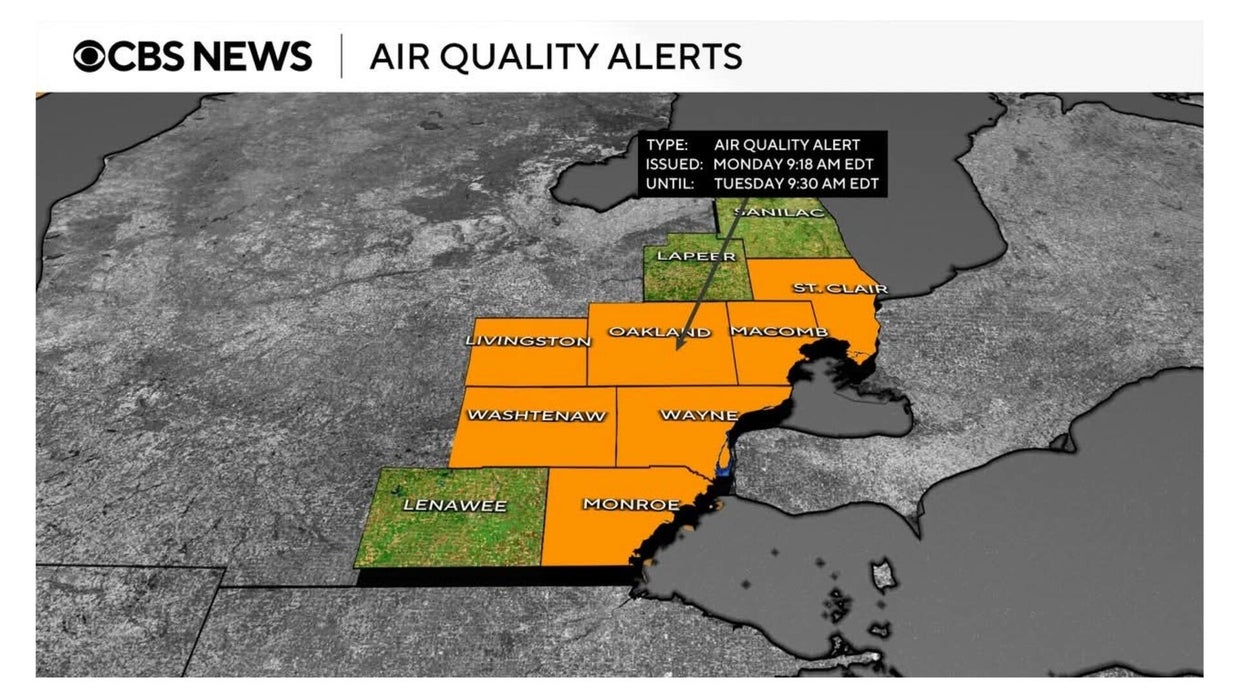 High ozone levels lead to air quality alert issued for Metro Detroit ...