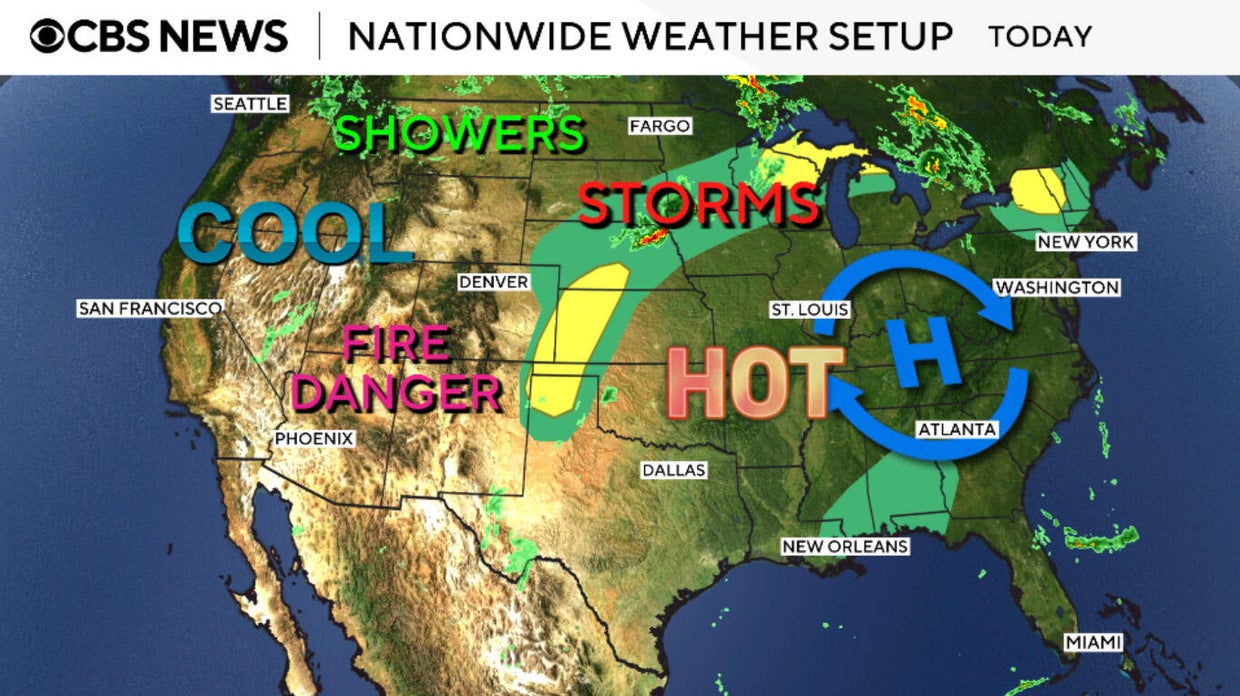 Heat dome to scorch major U.S. cities this week. Maps show the forecast ...