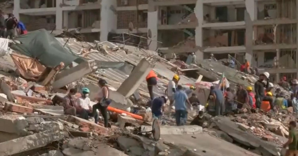 Crews in Venezuela working to rescue security guard trapped under rubble since earthquakes