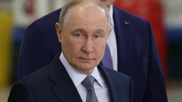 Russian President Vladimir Putin Inspects New Aircraft at the Ramenskoye Airfield 