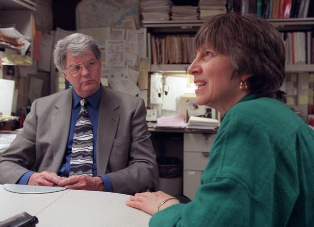Minnesota Representatives Arlen Lindner and Karen Clark had a dialog about issues surrounding the gay Marriage debate.(Photo by CHARLES BJORGEN/Star Tribune via Getty Images)