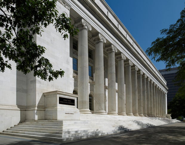 Front exterior, Byron R. White U.S. Courthouse, Denver, Colorado