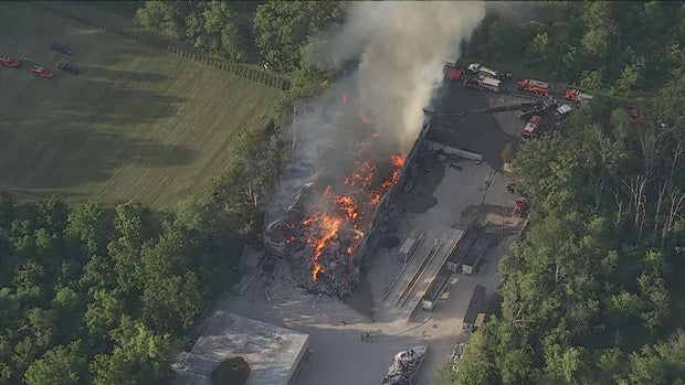 Fire tears through recycling center in Doylestown, Pennsylvania, officials say