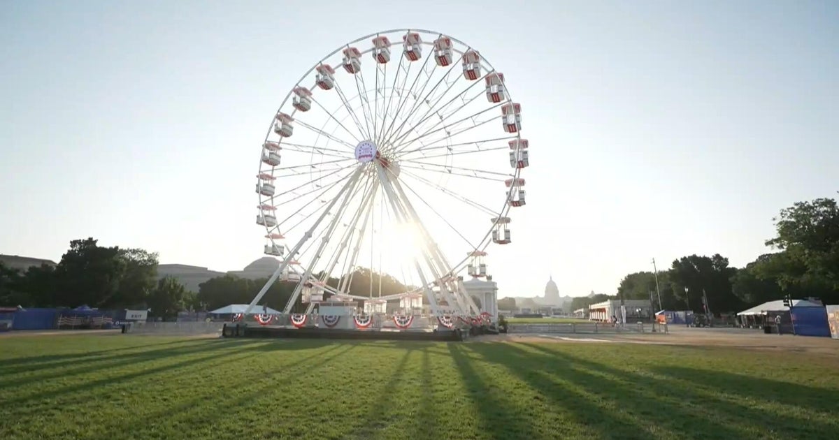 View from Freedom 250 Ferris wheel