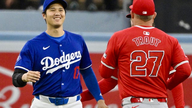 Los Angeles Dodgers defeated the Los Angeles Angels 5-3 to win a baseball game at Dodger Stadium. 