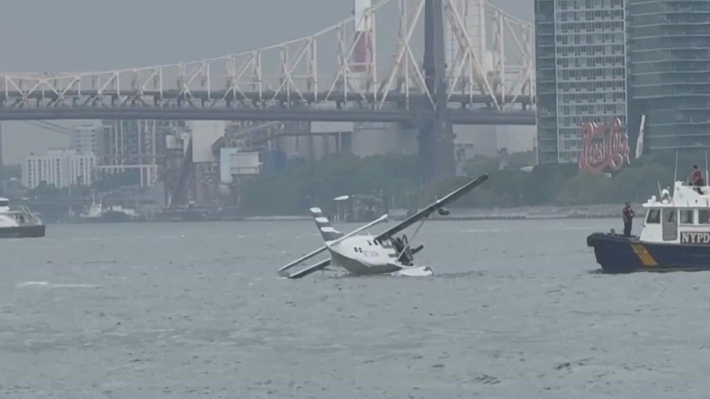 Seaplane with 10 on board makes hard landing in NYC’s East River, FDNY says