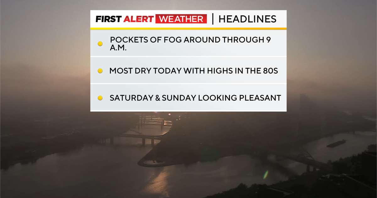 Rain chances in Pittsburgh decrease over the next couple of days