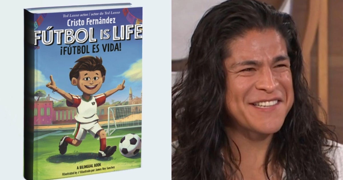 "Ted Lasso" actor Cristo Fernández shares new children's book "Fútbol Is Life"