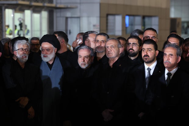 Body of slain Iranian supreme leader arrives in Iraq ahead of funeral procession 