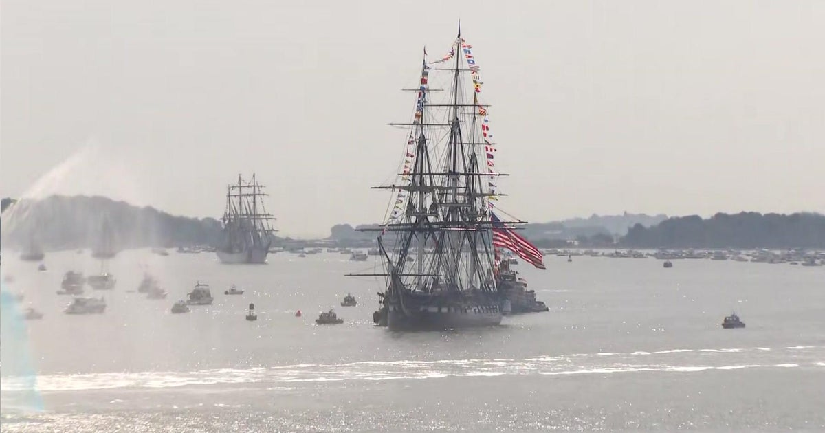 Tall ships in Boston Harbor causing delays at Logan Airport - CBS News