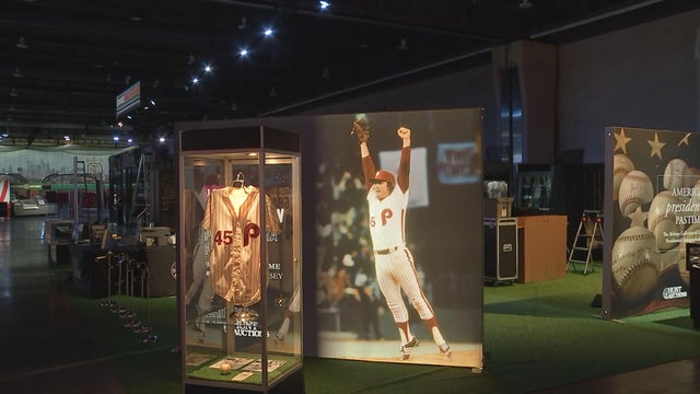 Phillies photos and memorabilia on display at the All-Star Village 