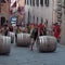 Training for a Tuscan tradition: The wine barrel race