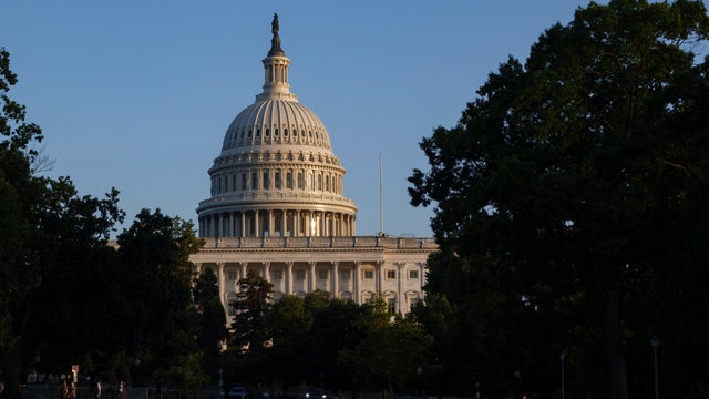 The afternoon sun shines on the U.S. Capitol Building on July 2, 2026, in Washington, D.C. 